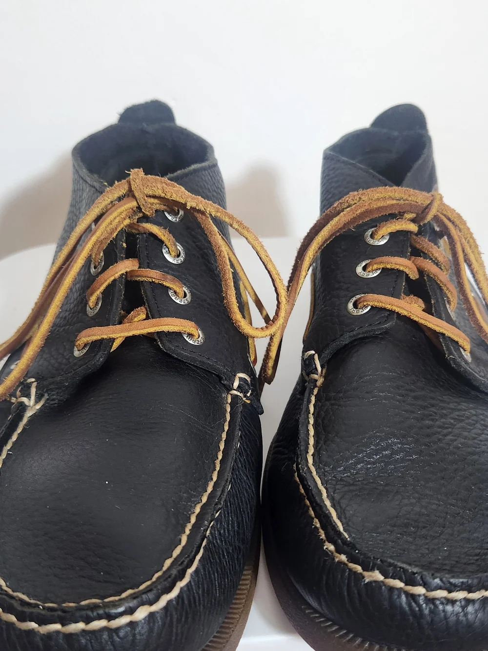Sperry Mens Black Leather Lace-up Chukka Boots Size 13